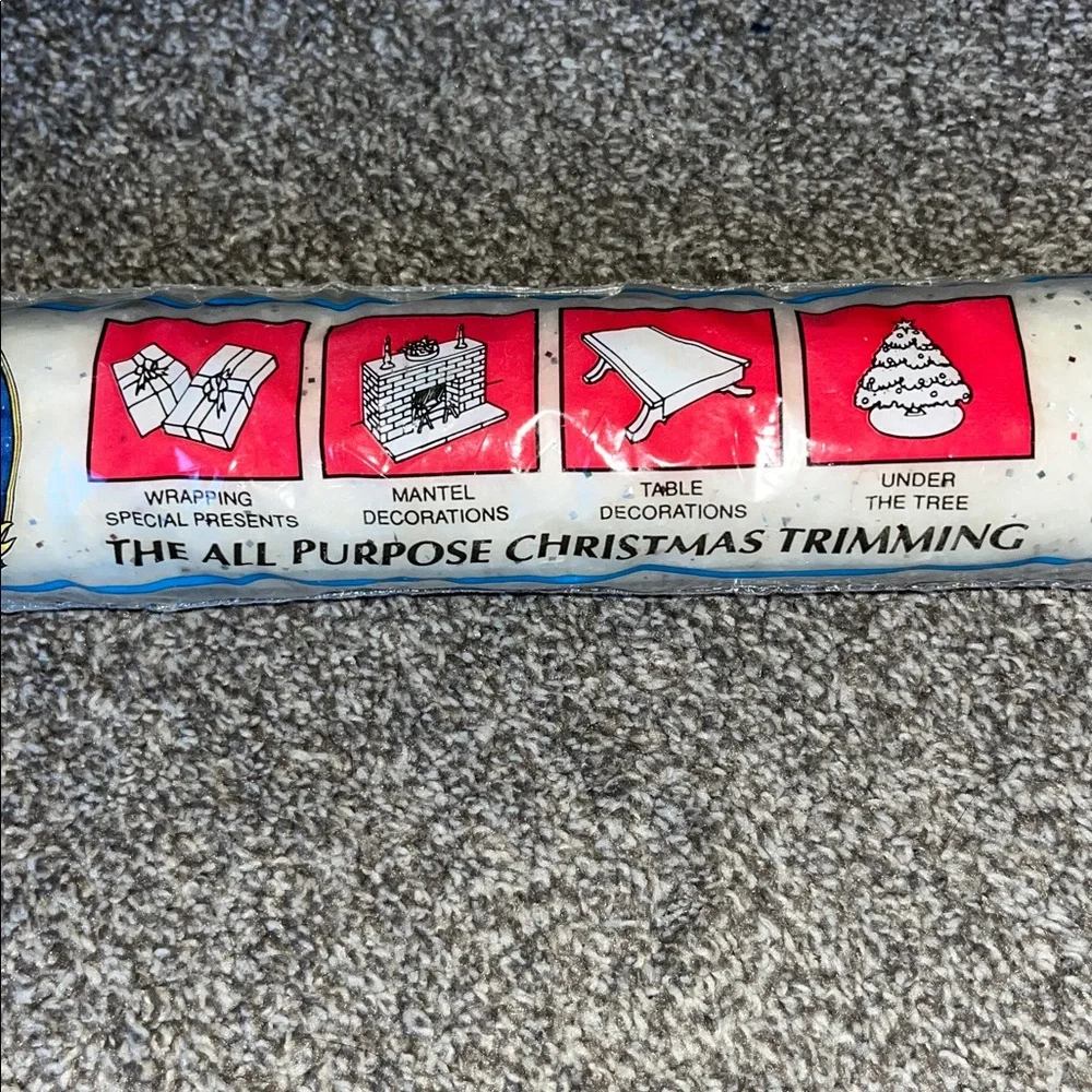 Vintage Sparkl-Tex Snow Christmas Roll 36” x 8 ft New Sealed Tree Skirt